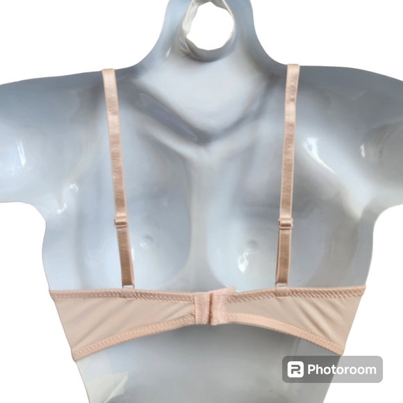 Laura Ashley Powder Pink Lightly Padded Wireless Comfy Bra 36C Style #8379-28 - Picture 3 of 12